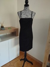 Tubino Nero con Spacco Sul Retro Cotone Tg.M/L Fashion Moda Abbigliamento