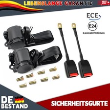 2 x 373 cm 3 punti cintura automatica cintura di sicurezza per VW Passat prova elettrica nera