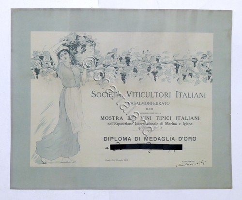 Diploma medaglia oro - diploma,