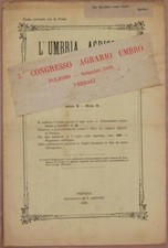 L'UMBRIA AGRICOLA 30 SETTEMBRE 1892 FOLIGNO ENOLOGIA VINO WINE TERNI AGRICOLTURA