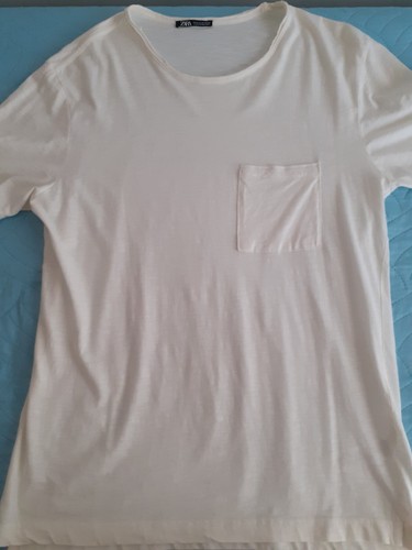Maglia manica corta panna zara - panna,