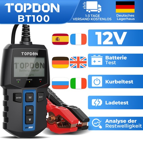 Topdon bt100 tester - topdon,