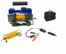 COMPRESSORE X AUTO CAMPER FURGONE 2 CILINDRI 12V 85L 150PSI CON BORSA COMPRESA