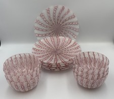 Antico set ciotola e piatto da