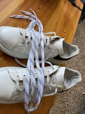 scarpe uomo Alexander McQUEEN bianco nero eu 47 pelle