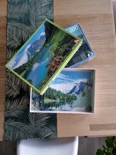 Puzzle Vintage n.2  SCHMIDT  NATHAN  500 PZ. PAESAGGIO DI MONTAGNA E CITTÀ.