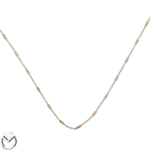 Collana oro bianco - collana, in
