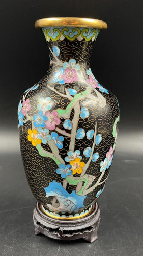 Vaso orientale cloisonne - vaso,