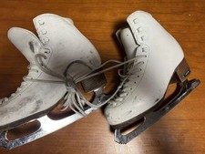 Pattini Risport RF3 con pattini MK Precision taglia 240 bianchi pattinaggio su ghiaccio