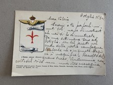 T) Cartolina militare aeronautica aviazione III Squadriglia Caproni 1942