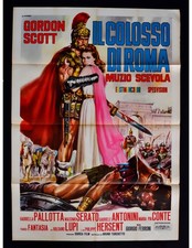 manifesto IL COLOSSO DI ROMA muzio scevola gordon scott serrato A443