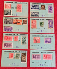 8 CARTONCINI FRANCOBOLLI