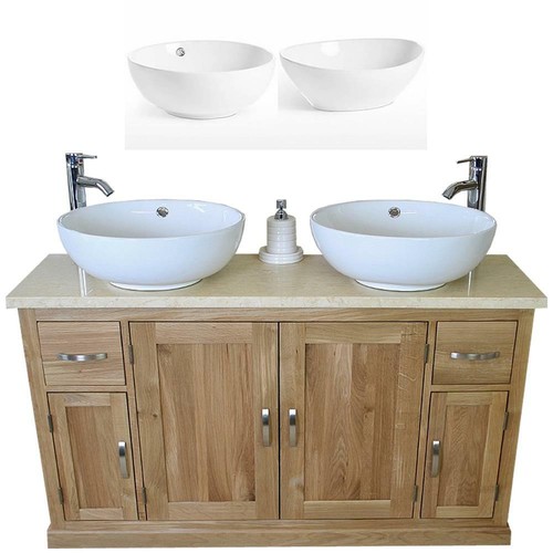 Mobile lavabo bagno rovere