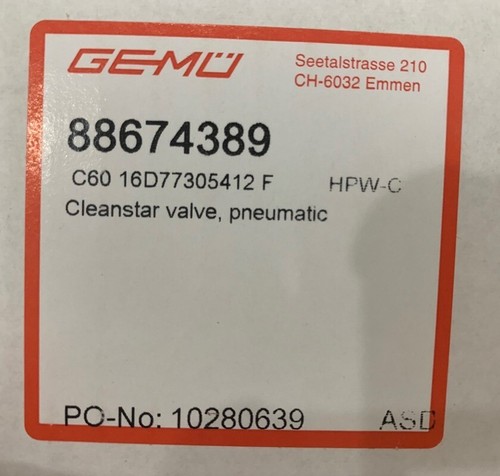 1pcs gemu 88674389 valvola - 1pcs, a