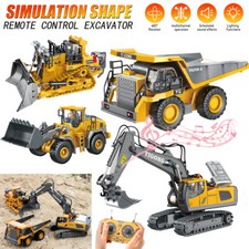 Escavatore bulldozer escavatore bruco camion radiocomandato 1:20 costruzione 2,4 GHz giocattolo per bambini