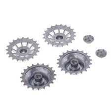 4 ruote motrici in metallo da 5,5 cm per parti di carri armati tedeschi