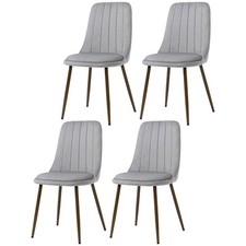 HOMCOM Sedie Moderne Set 4