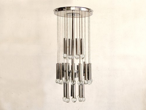 Lampadario vintage sciolari - lampadario,