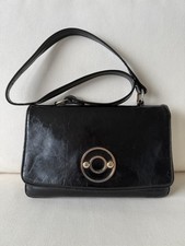 Borsa a spalla in vernice nera