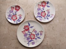 3 Piatti In Ceramica Di ERNESTINE  ,Salerno Anni 1950 Circa.