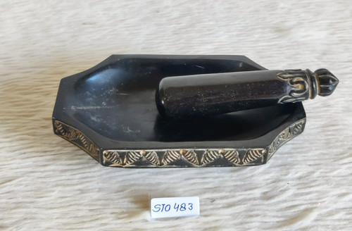 19c antico mortaio pietra - mortaio,