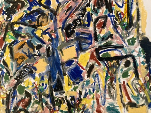 Dipinto olio carta disegno - dipinto, su