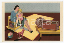 1920ca PHILIPS RADIO Apparecchio di Classe 2511 - Cartolina ILLUSTRATA FP NV