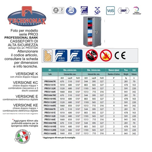 Cassaforte technomax alta - cassaforte,