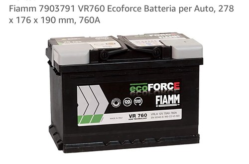 Vr760 batteria fiamm - vr760, 70ah