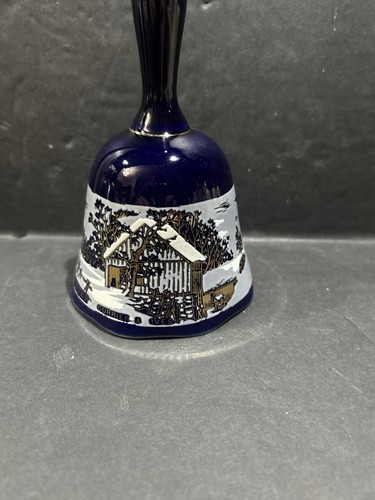 Campana vetro blu cobalto - campana,