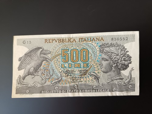 Banconota 500 lire aretusa - banconota,