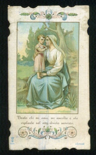 Santino holy card - santino,