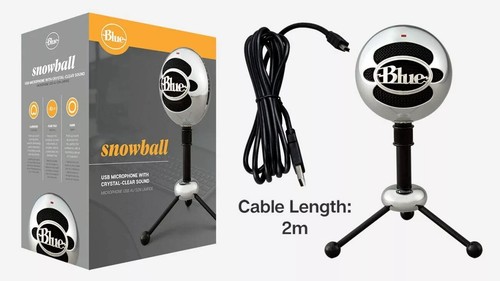 Microphone antibruit usb blue - microphone,