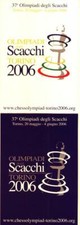 chess schach ajedrez echecs scacchi - 2005 TORINO postcard announcement 37th oly