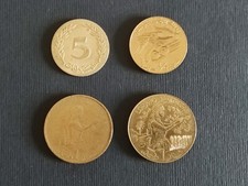 Dinari Tunisini, nr. 4 monete vari tagli e anni di conio