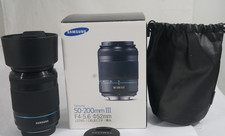 Samsung NX 50-200 mm F4.0-5.6 OIS III obiettivo nero per NX300 NX500 NX3000 IMBALLO ORIGINALE