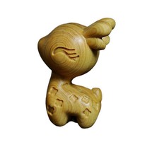 Statuina cervo sika legno - cervo,