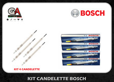 4 Candelette originali Bosch Bmw Serie 1 3 5 6 7 X3 X5 X6 18d 20d 25d 30d 35d