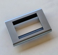 Bticino 4713CS placca Living Classic 3 moduli cromo satinato grigio opaco