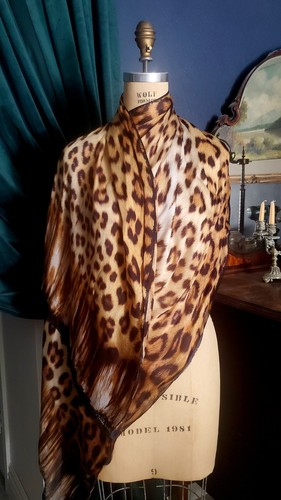 Sciarpa seta leopardata - sciarpa,