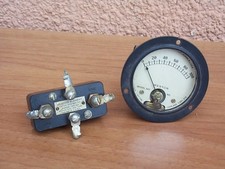 SURPLUS MILITARE for RADIO transmitter BC604  TERMOCOPPIA WESTON  + STRUMENTO