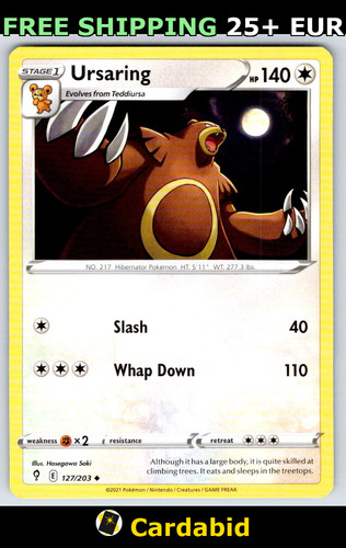 Ursaring swsh07 127 203 - ursaring,