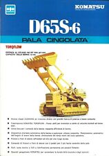 Depliant Komatsu D65S-6Pala cingolata da 18 tons e 160 HP  Shovel Dozer Ripper
