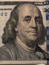 Banconota 100 dollari $ - Series 2009 A - Con difetto di stampa? -