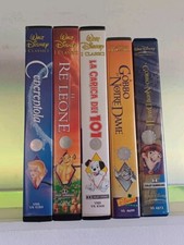 Lotto di 5 vhs film cartoni