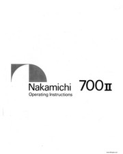 Nakamichi 700II Cassette Deck