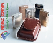 Brown  Leather Case fits ST DuPont Lighters Models Line 1, 2, D, 8, Gatsby NEW 