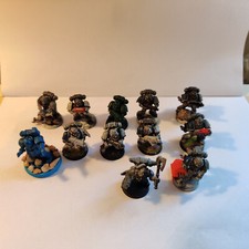lotto miniature warhammer 40k tactical squad 3 edizione ultramarine+space wolves
