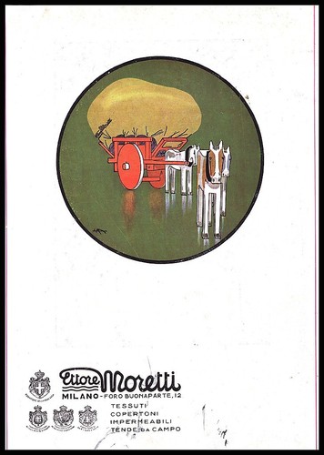 Pubblicita 1940 tenda moretti - 1940,