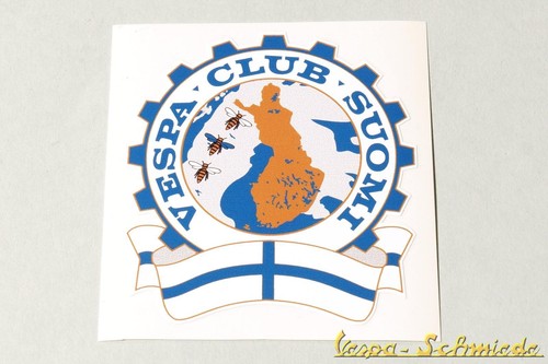 Adesivo decorativo vespa club - decorativo, "vespa
